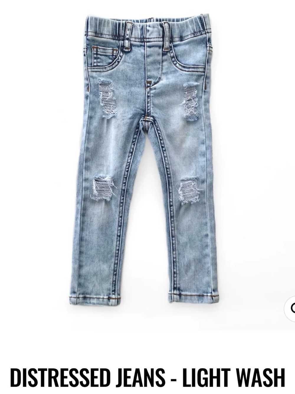 Lenox James Light Wash Distressed Jeans